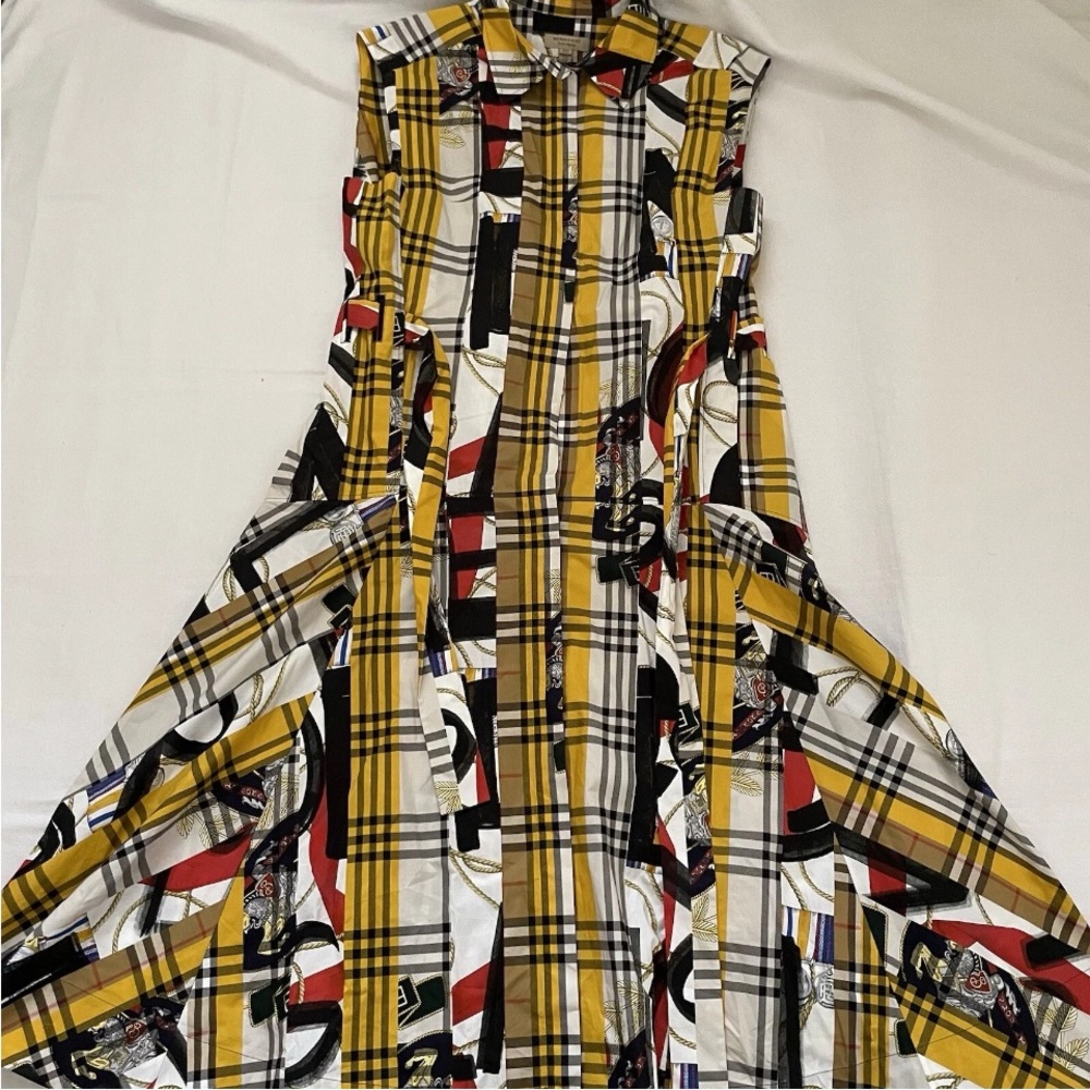 Burberry dress women Size US 10 Multicolor Sasha Sleeve Over Knees Cloche NWT